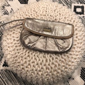 Coach gold wristlet
